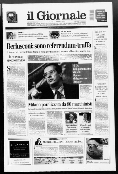 Il giornale : quotidiano del mattino